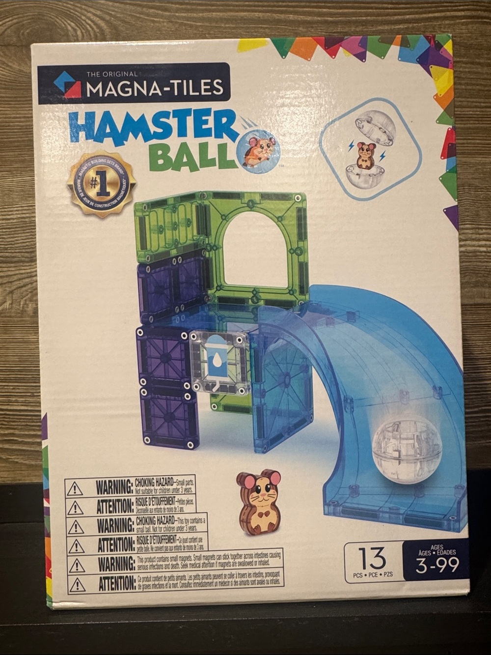 Magna-Tiles Hamster Ball Building Set - Blue & Green